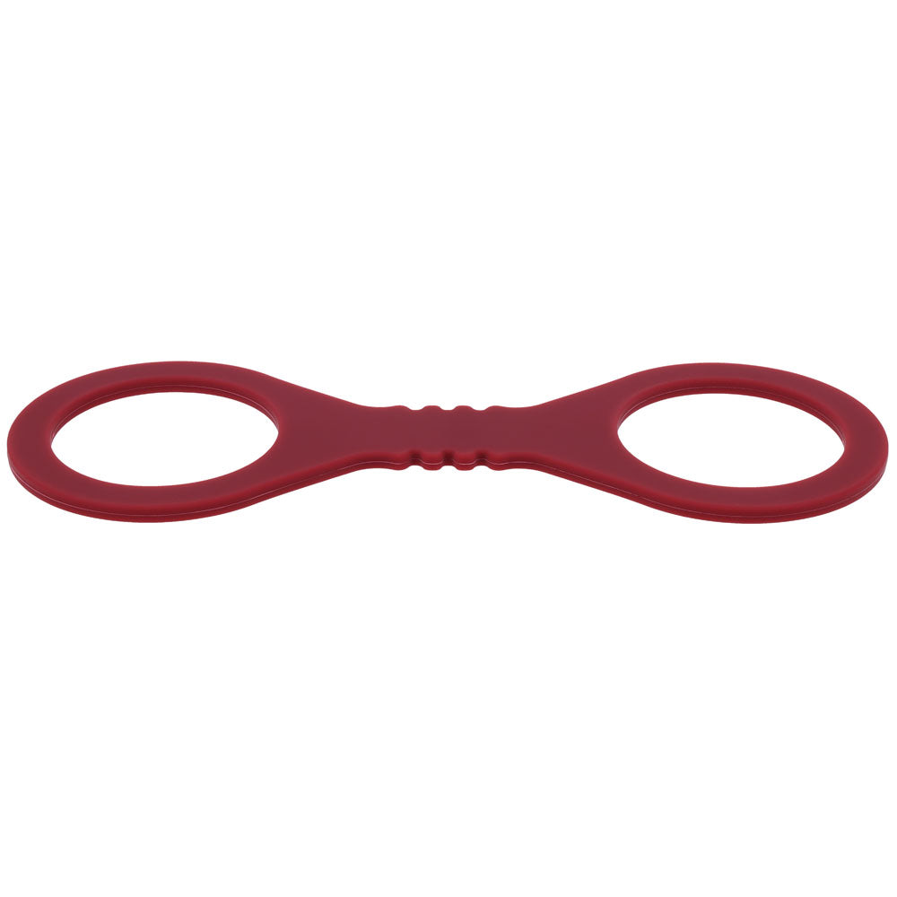 Sex & Mischief Enchanted Small Silicone Cuffs Burgundy Small Restraints