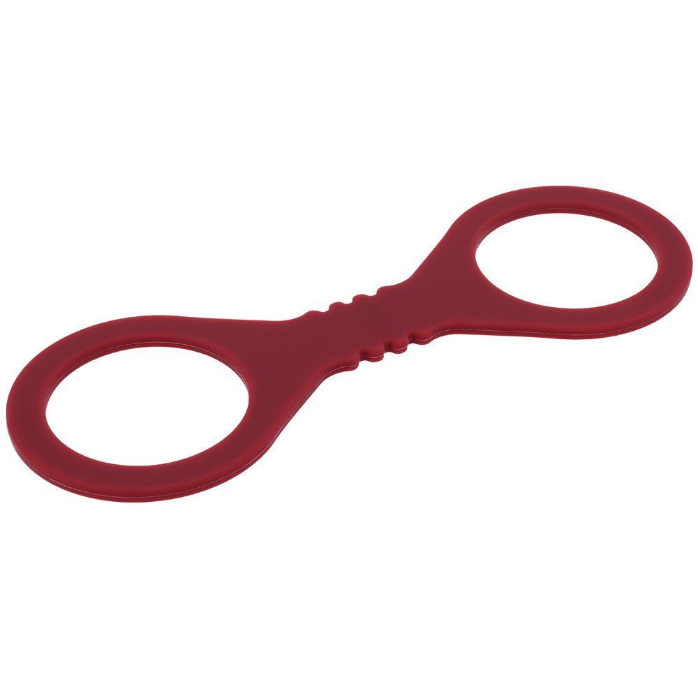 Sex & Mischief Enchanted Small Silicone Cuffs Burgundy Small Restraints