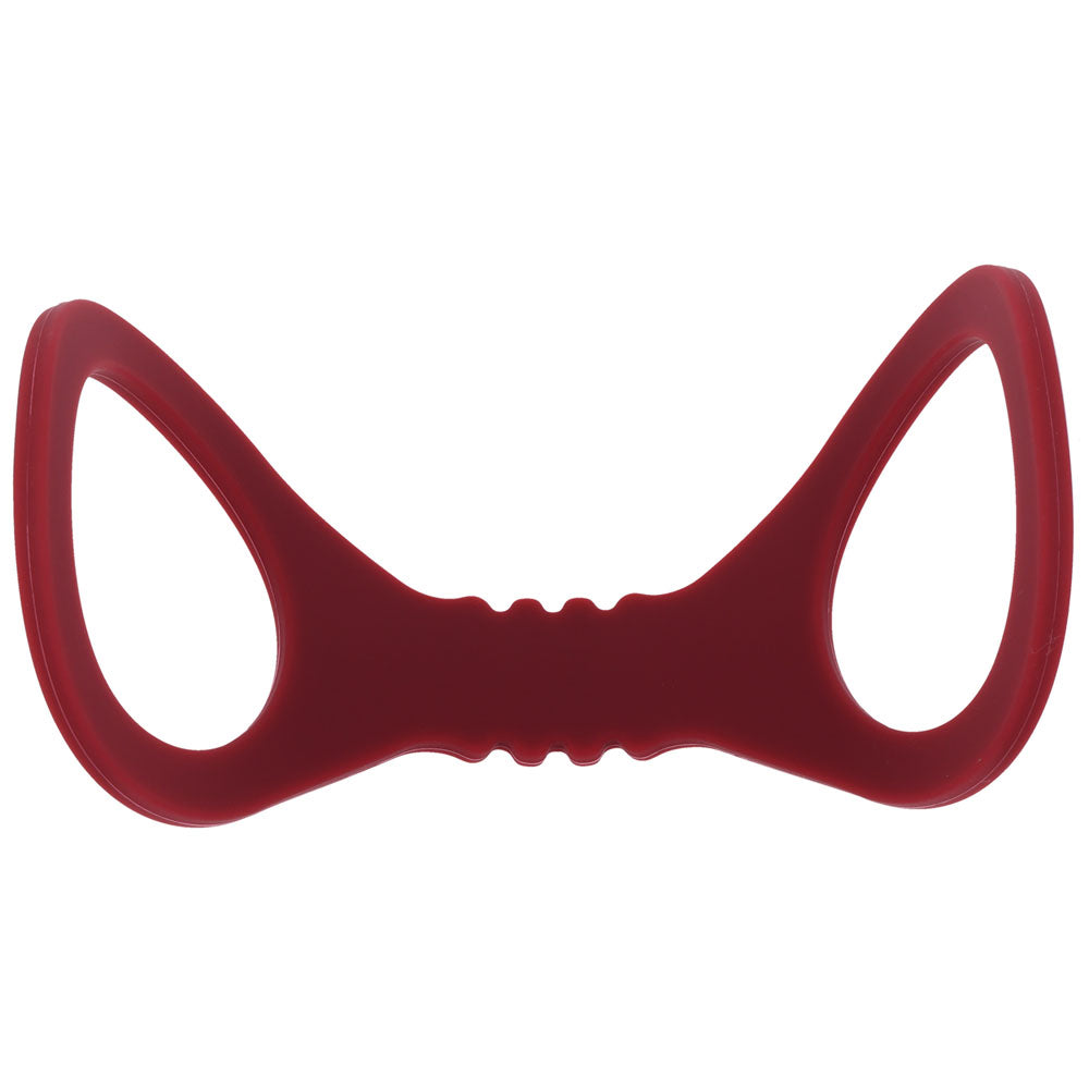 Sex & Mischief Enchanted Small Silicone Cuffs Burgundy Small Restraints