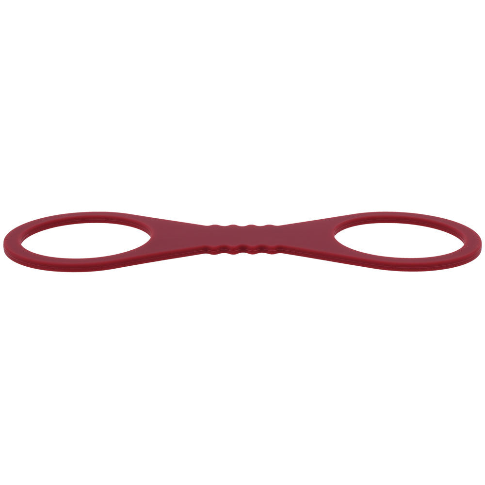 Sex & Mischief Enchanted Large Silicone Cuffs Burgundy Large Restraints