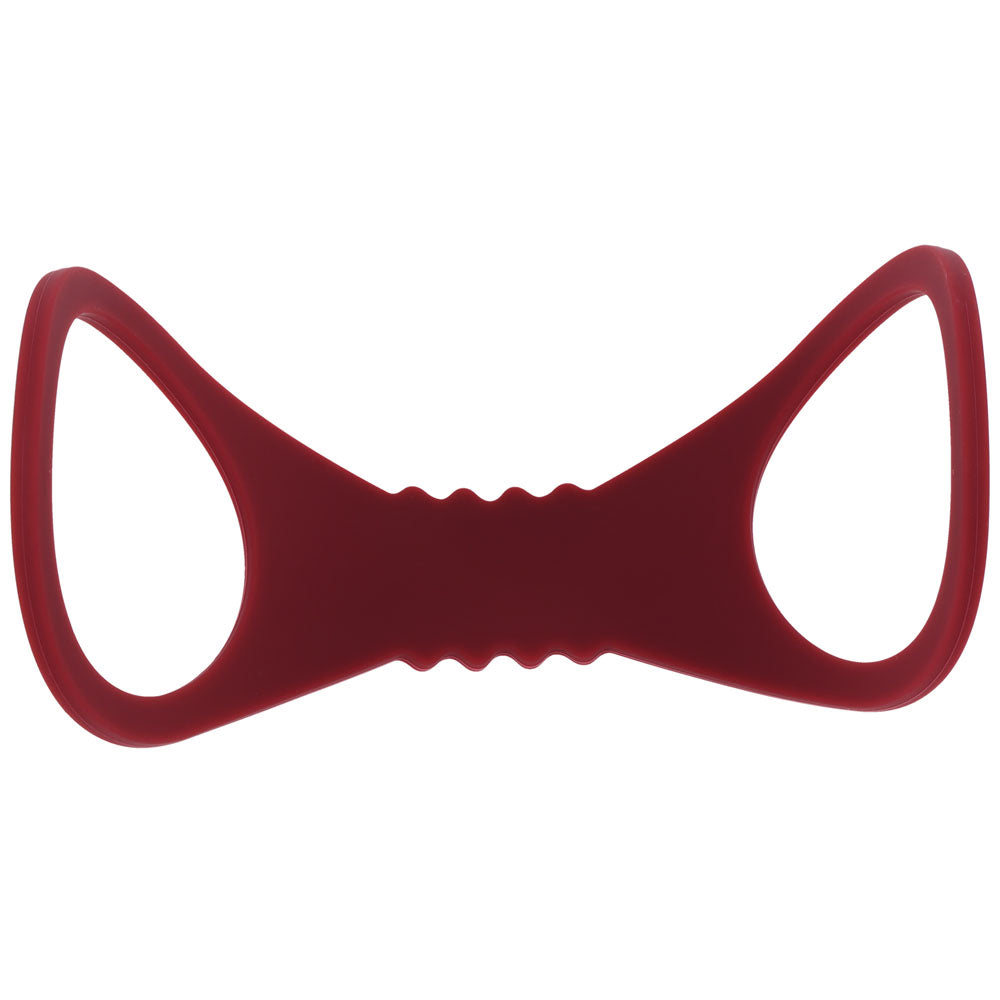 Sex & Mischief Enchanted Large Silicone Cuffs Burgundy Large Restraints