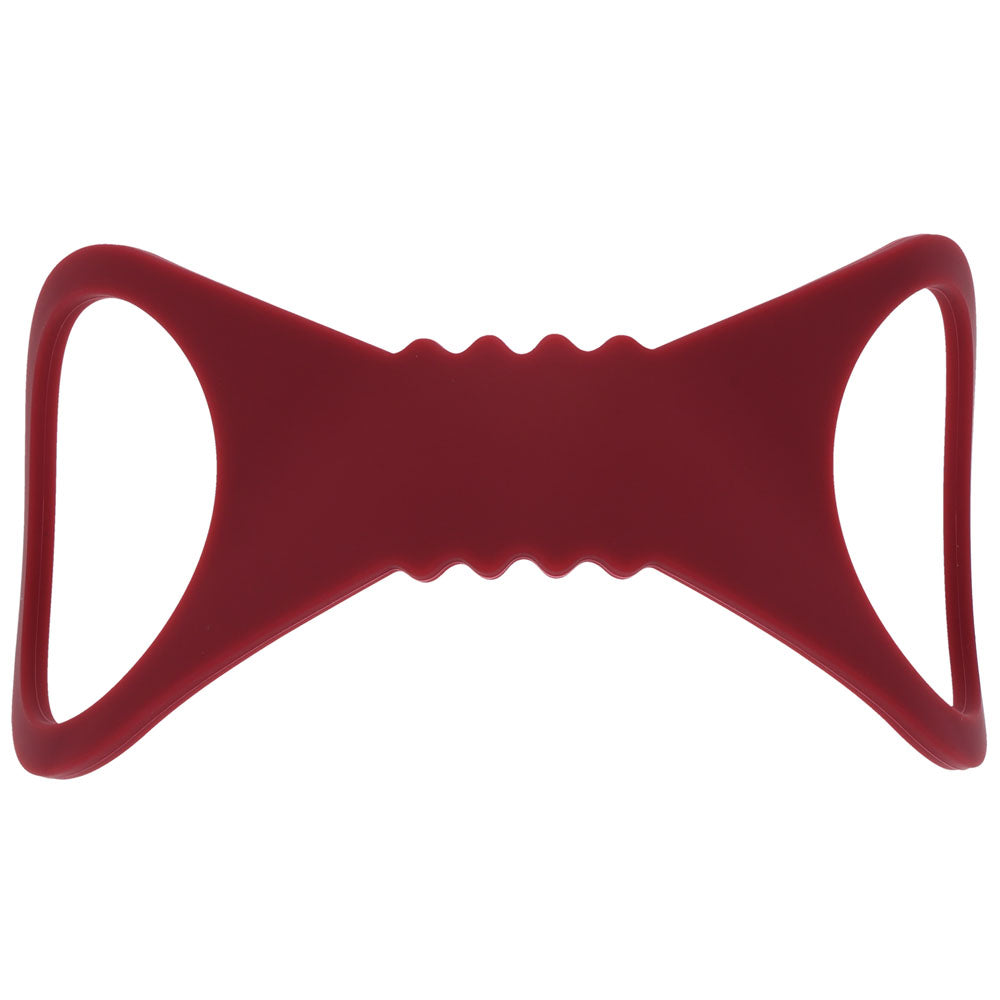 Sex & Mischief Enchanted Large Silicone Cuffs Burgundy Large Restraints