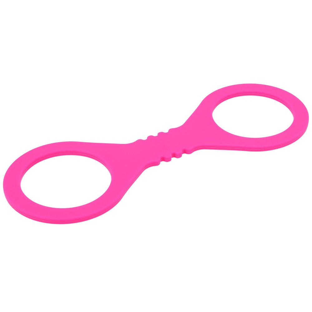 Sex & Mischief Small Hot Pink Silicone Cuffs Hot Pink Small Restraints