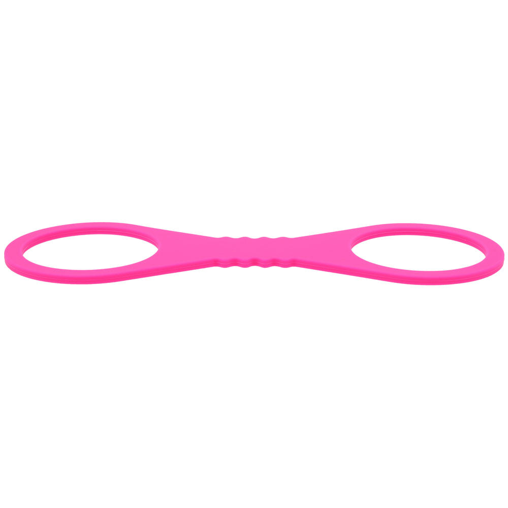Sex & Mischief Large Hot Pink Silicone Cuffs Hot Pink Large Restraints