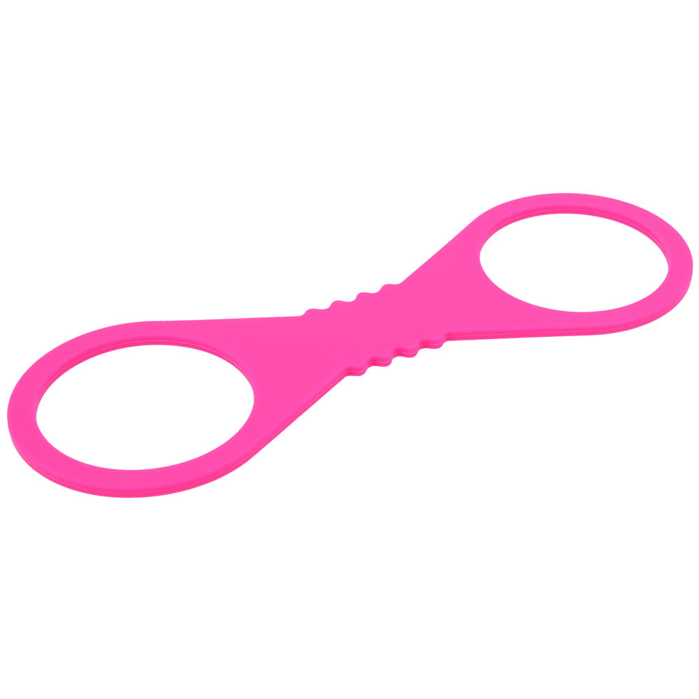 Sex & Mischief Large Hot Pink Silicone Cuffs Hot Pink Large Restraints