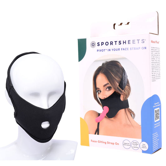 Pivot In Your Face Strap On Black Face Sitter Strap On Harness (No Probe Included)