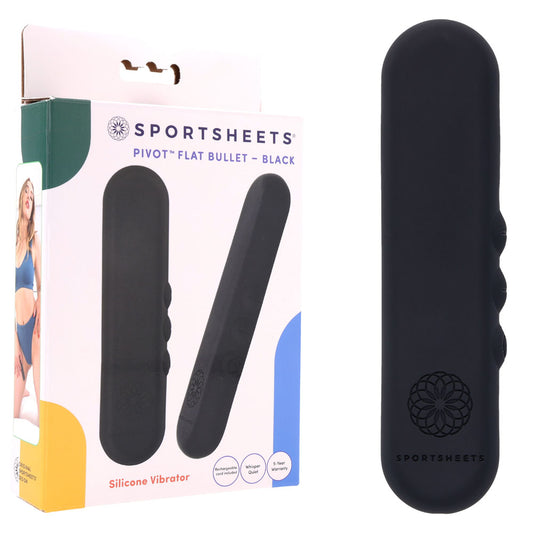 Pivot Flat Bullet Black Black 10.2 Cm Usb Rechargeable Bullet