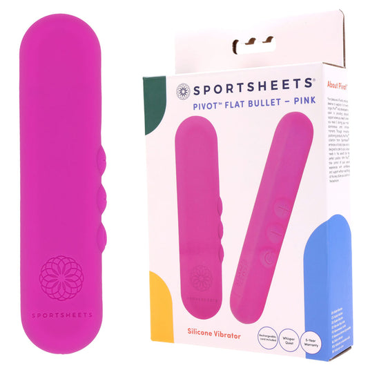 Pivot Flat Bullet Pink Pink 10.2 Cm Usb Rechargeable Bullet