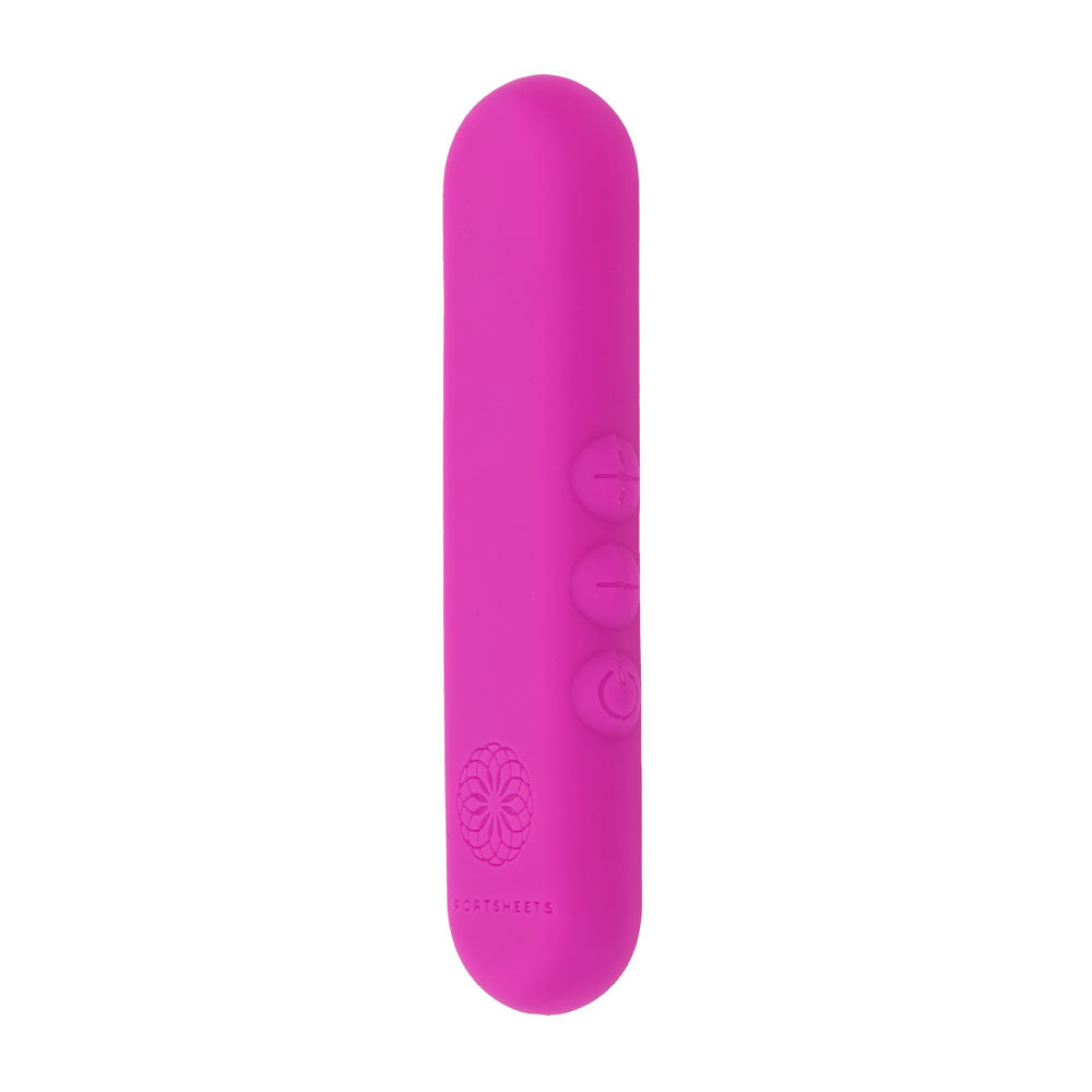 Pivot Flat Bullet Pink Pink 10.2 Cm Usb Rechargeable Bullet