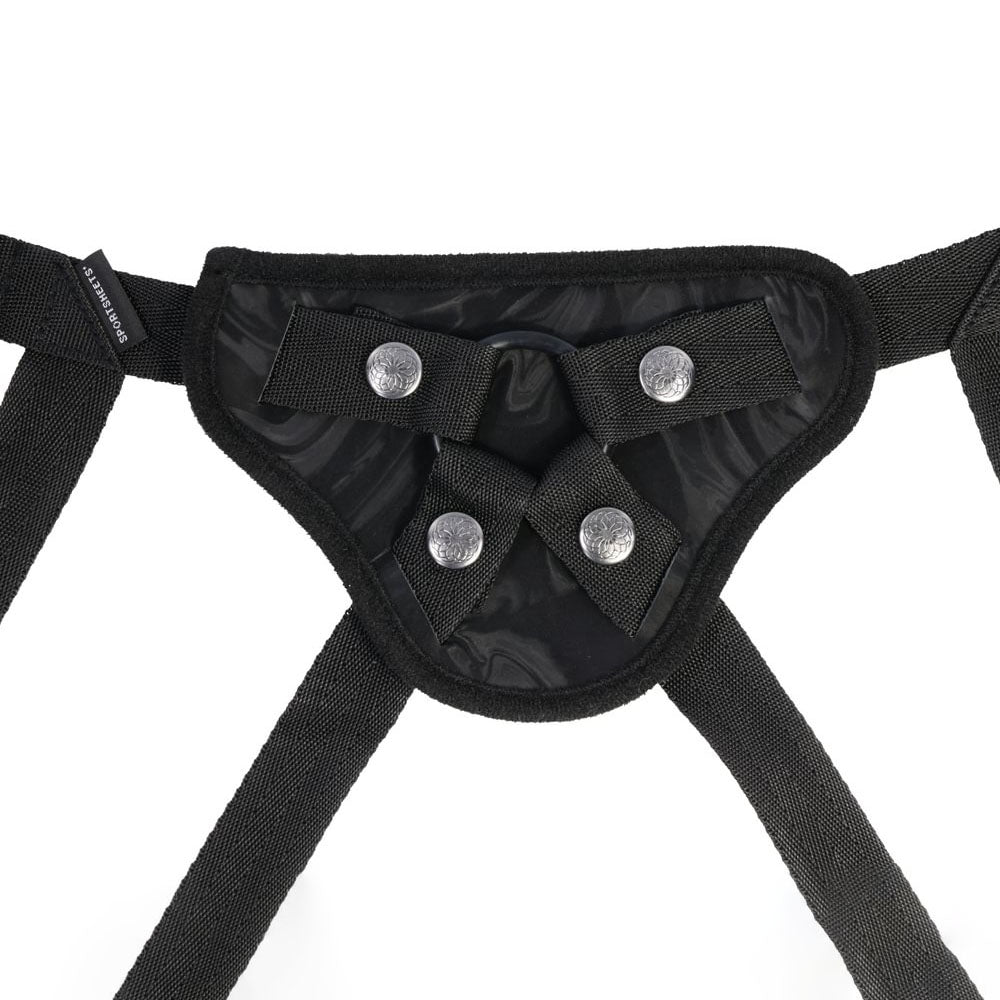 Sportsheets Velvet Noir Strap On Black Adjustable Strap On Harness (No Probe Included)