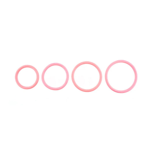 Sportsheets Rubber O Ring 4 Pack Coral Coral Rings 4 Pack