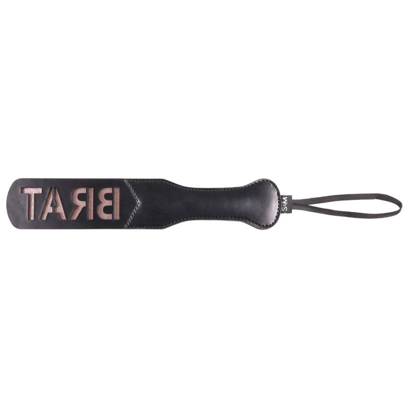 Sex & Mischief Brat Paddle Black Spanking Paddle