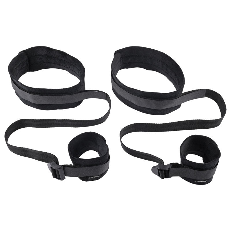 Sex & Mischief Thigh & Wrist Cuffs Black Restraints