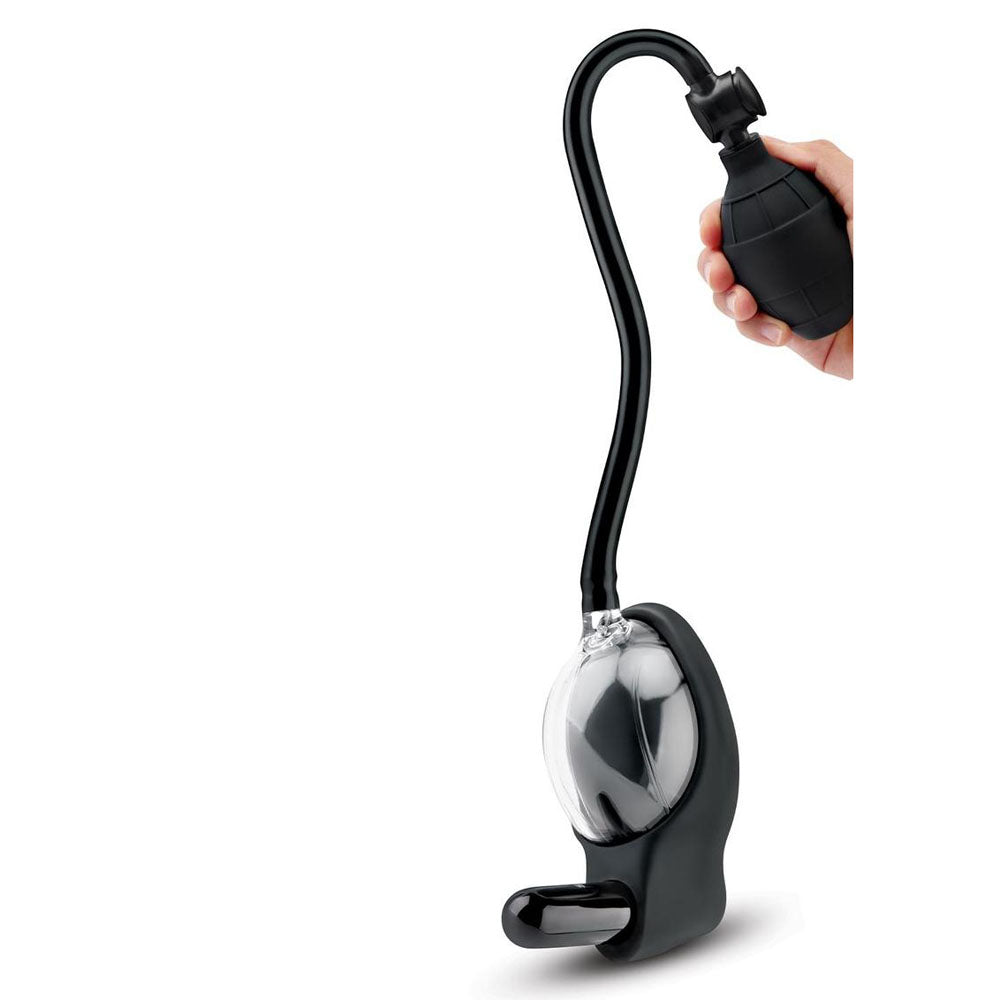 Size Up Vibrating Mini Pussy & Clitoral Pump Clear Usb Rechargeable Vibrating Vaginal And Clitoral Pump