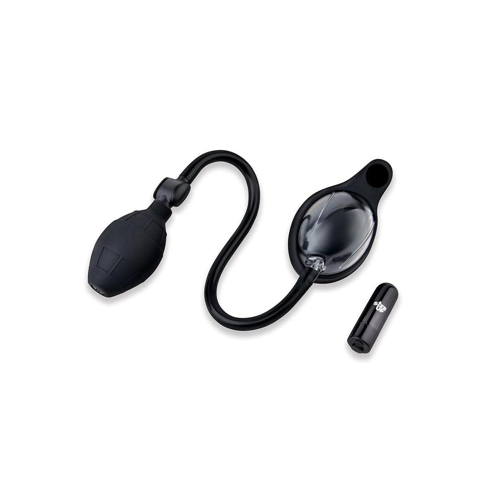 Size Up Vibrating Mini Pussy & Clitoral Pump Clear Usb Rechargeable Vibrating Vaginal And Clitoral Pump