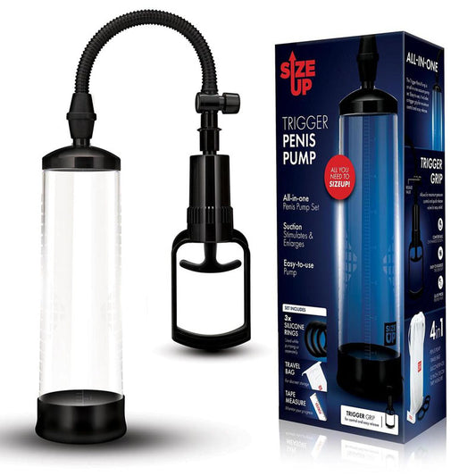 Size Up Trigger Penis Pump Clear Penis Pump
