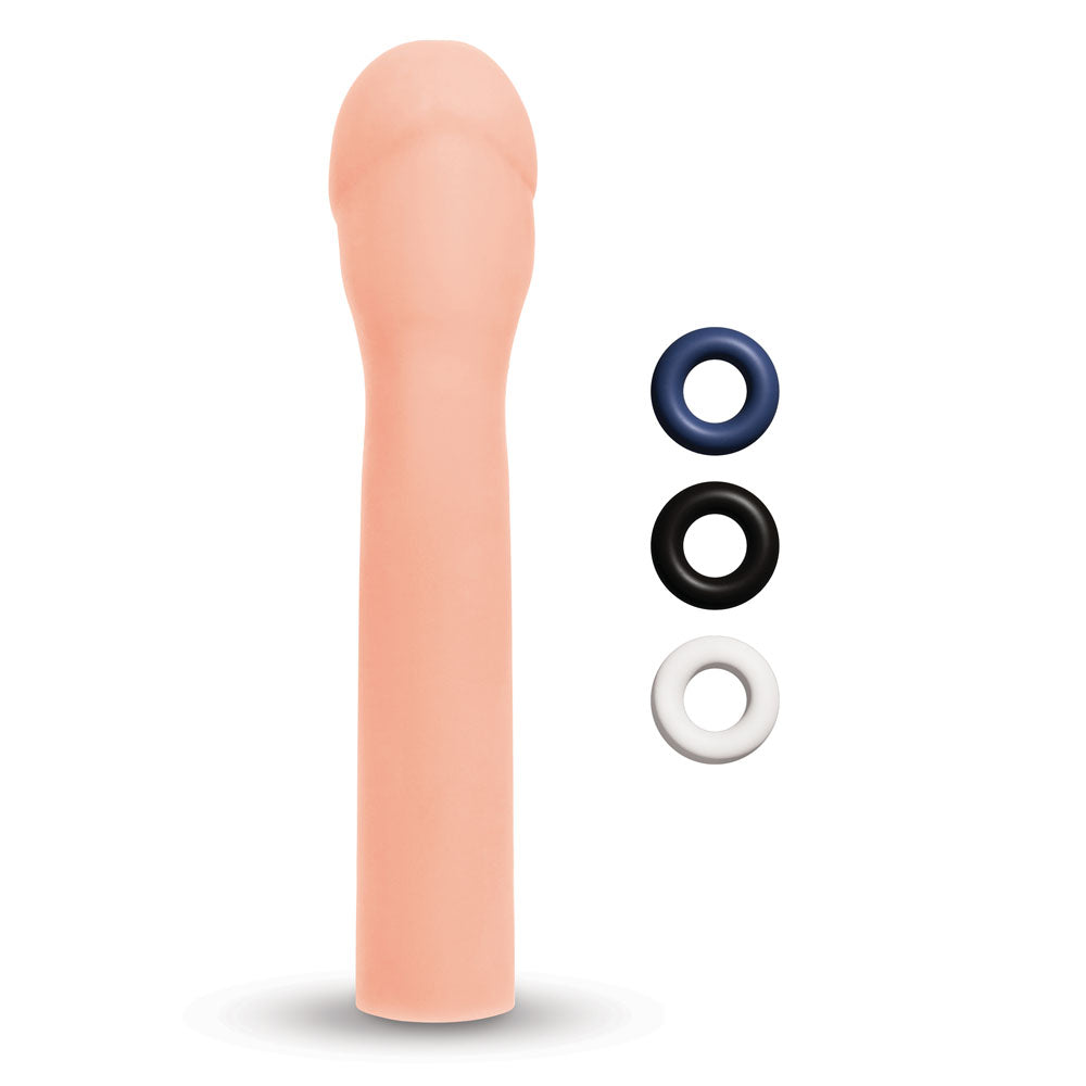 Size Up Realistic 3'' Penis Extender Flesh 7.6 Cm (3'') Penis Extension Sleeve