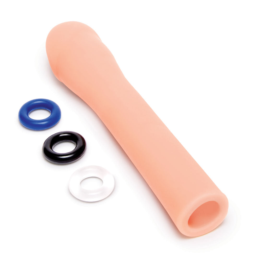 Size Up Realistic 3'' Penis Extender Flesh 7.6 Cm (3'') Penis Extension Sleeve