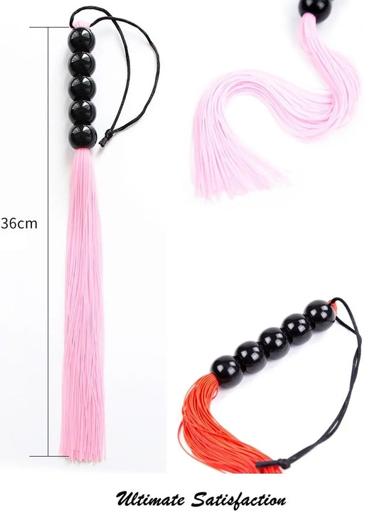 Silicone Whip with Bead Handle