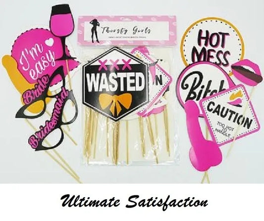 THIRSTY GIRL HENS PHOTO PROPS