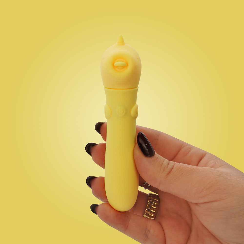 Unihorn Usb Bullet Bean Blossom Yellow Usb Rechargeable Vibrating Bullet