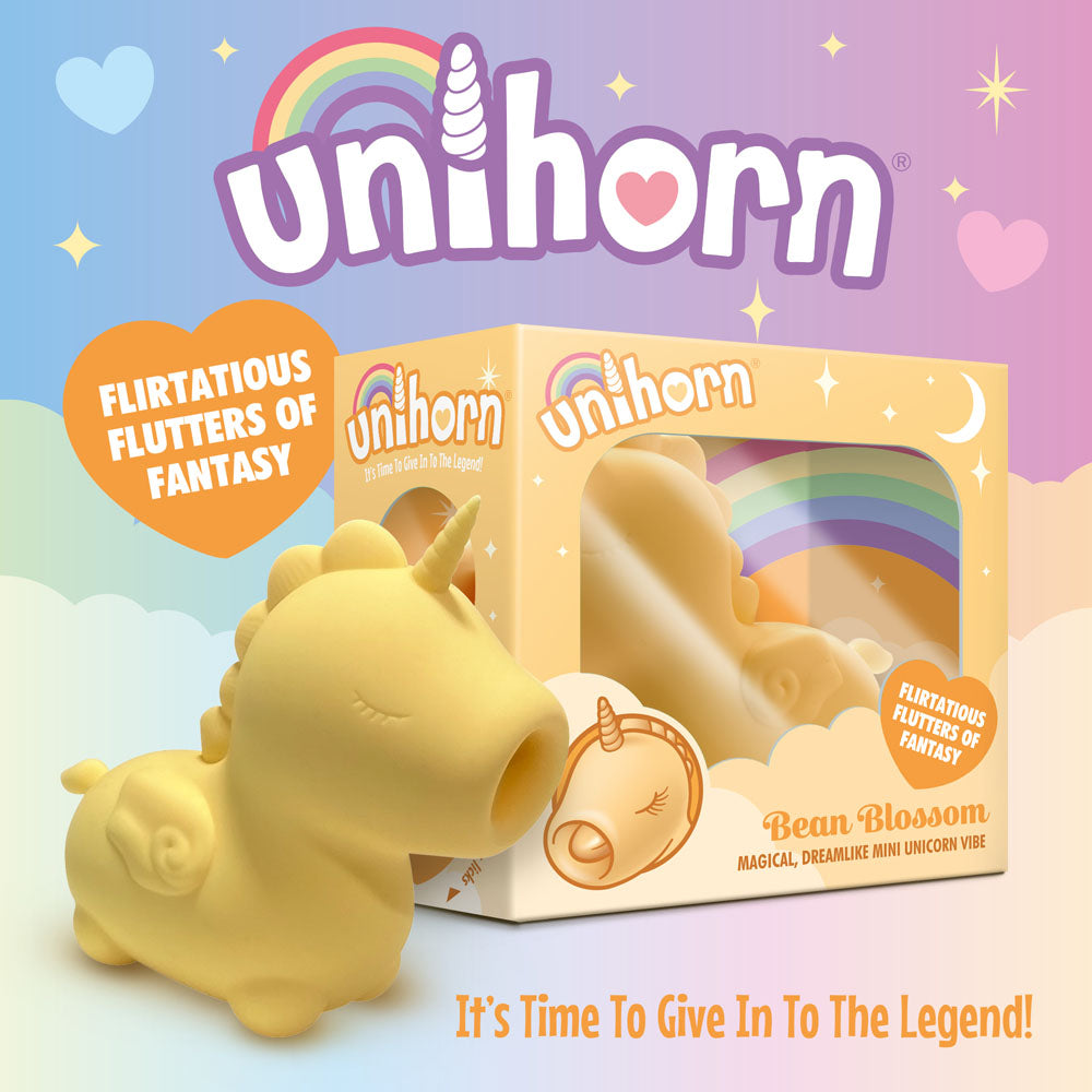 Unihorn Bean Blossom Yellow Usb Rechargeable Flicking Stimulator