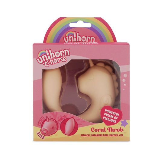 Unihorn C Horse Coral Throb Coral Usb Rechargeable Dual Unicorn Vibrator