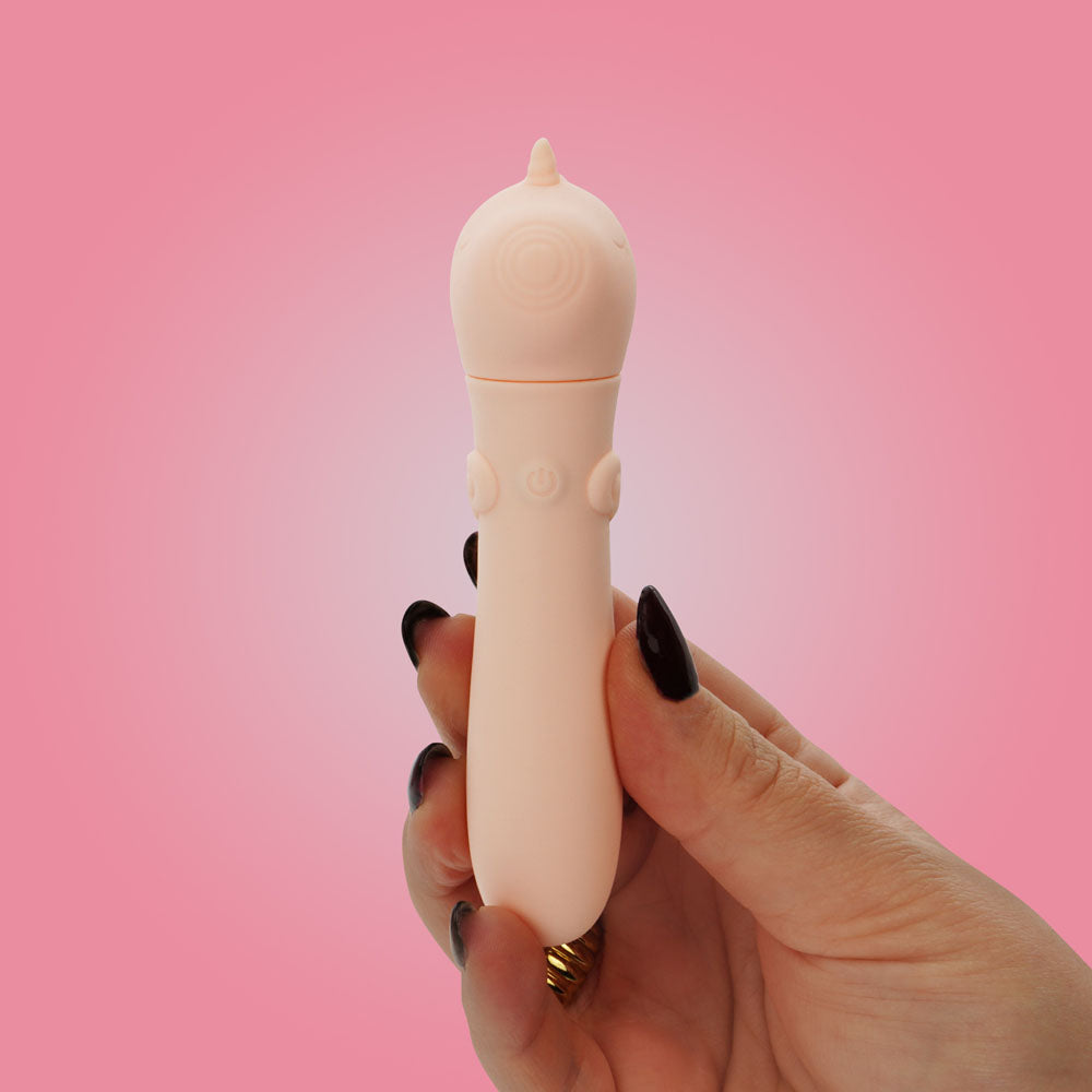 Unihorn Usb Bullet Heart Throb Coral Usb Rechargeable Vibrating Bullet