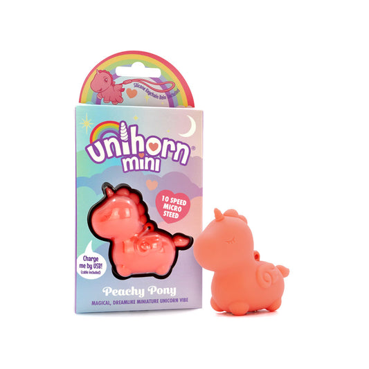 Unihorn Mini Peachy Pony Peach Usb Rechargeable Stimulator