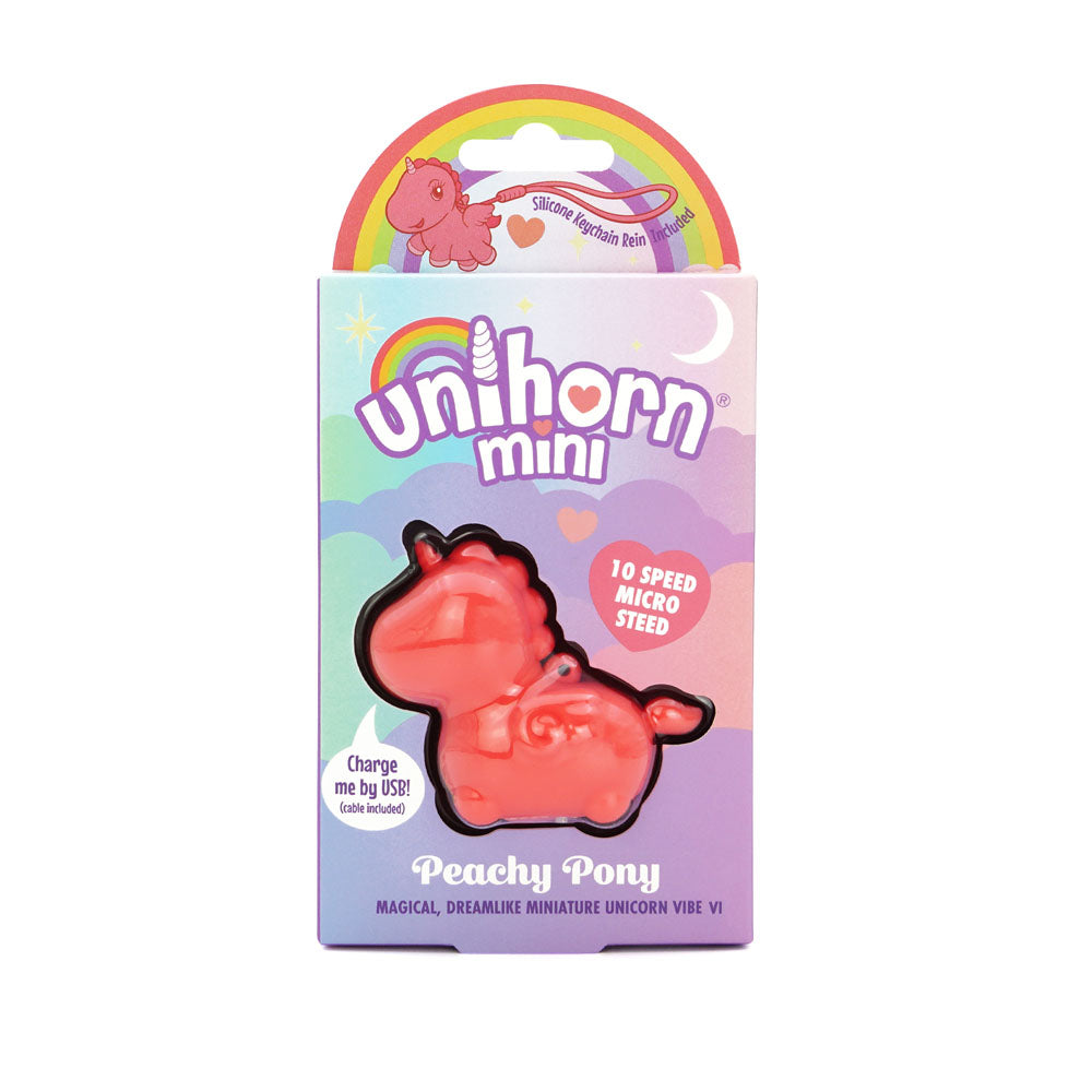 Unihorn Mini Peachy Pony Peach Usb Rechargeable Stimulator