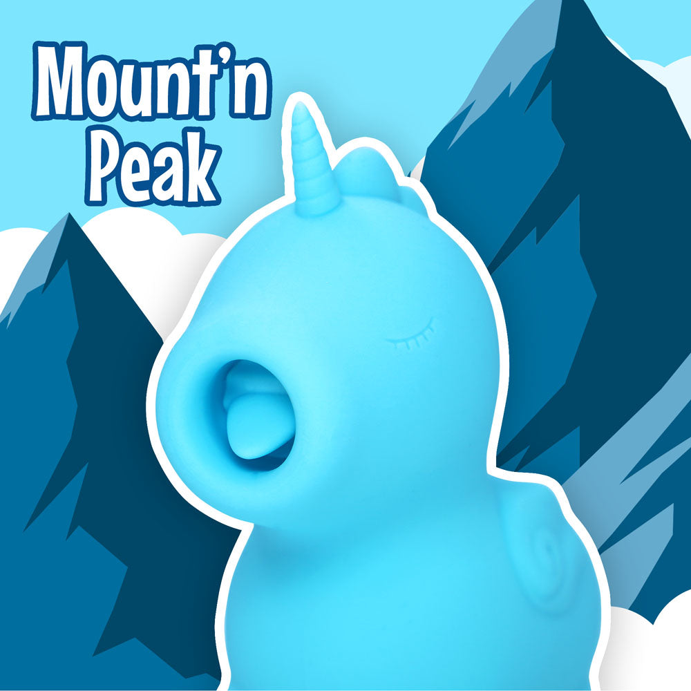 Unihorn Mount'n Peak Teal Usb Rechargeable Flicking Stimulator