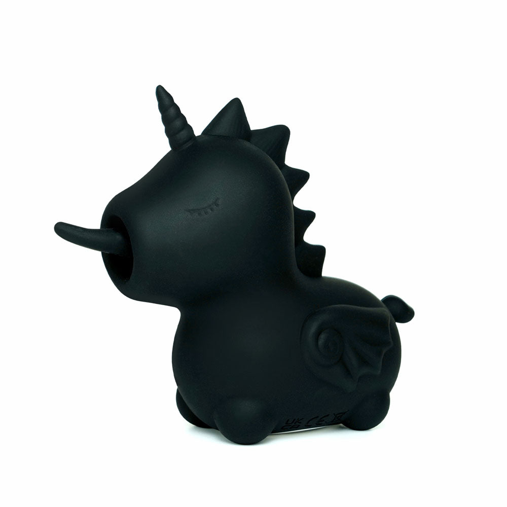 Unihorn Wild Spirit Black Usb Rechargeable Flicking Stimulator