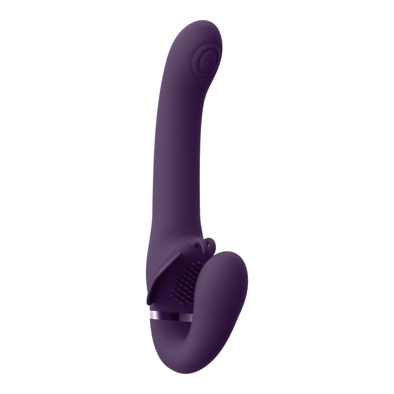 Vive Satu Purple 23 Cm Usb Rechargeable Strapless Strap On