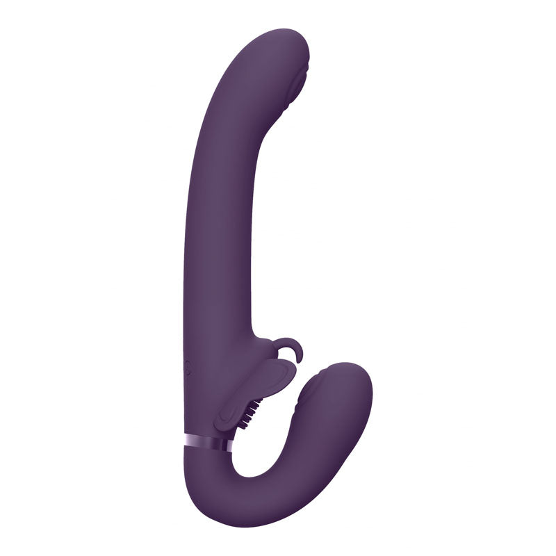 Vive Satu Purple 23 Cm Usb Rechargeable Strapless Strap On