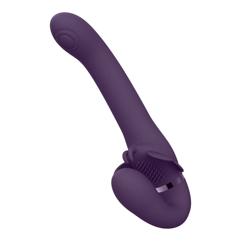 Vive Satu Purple 23 Cm Usb Rechargeable Strapless Strap On