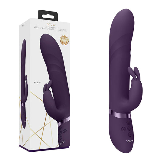 Vive Nari Purple Purple 24.1 Cm Usb Rechargeable Rabbit Vibrator