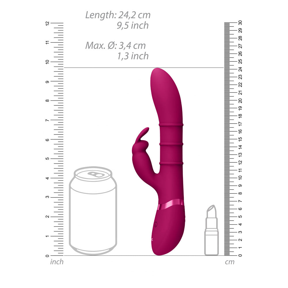 Vive Sora Pink Pink 24.2 Cm Usb Rechargeable Rabbit Vibrator