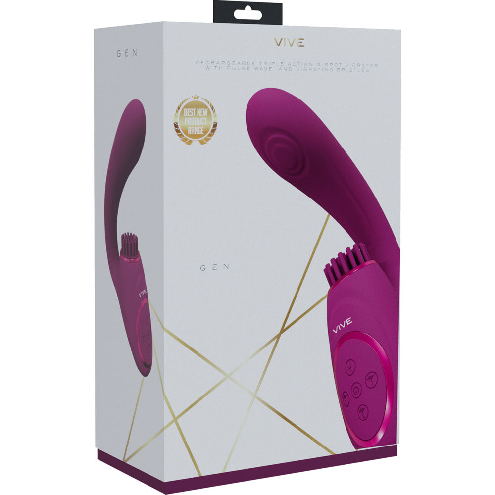 Vive Gen Pink Pink Usb Rechargeable Triple Motor Vibrator