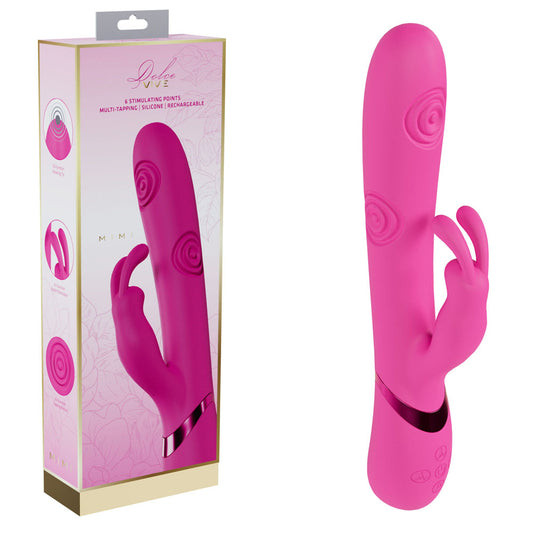Vive Mimi Pink Pink 25 Cm Usb Rechargeable Vibrating & Tapping Rabbit Vibrator