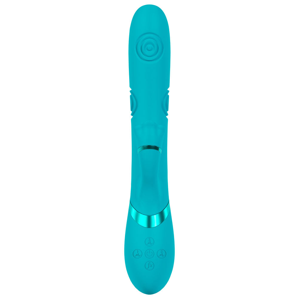 Vive Fiore Blue 25 Cm Usb Rechargeable Tapping Rabbit Vibrator