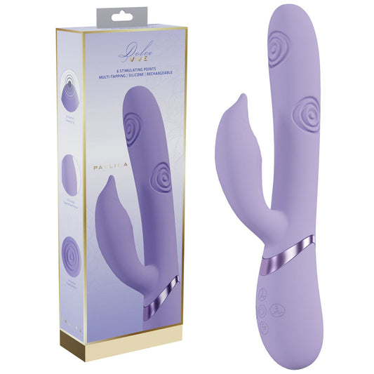 Vive Pallina Purple Purple 25 Cm Usb Rechargeable Tapping Rabbit Vibrator