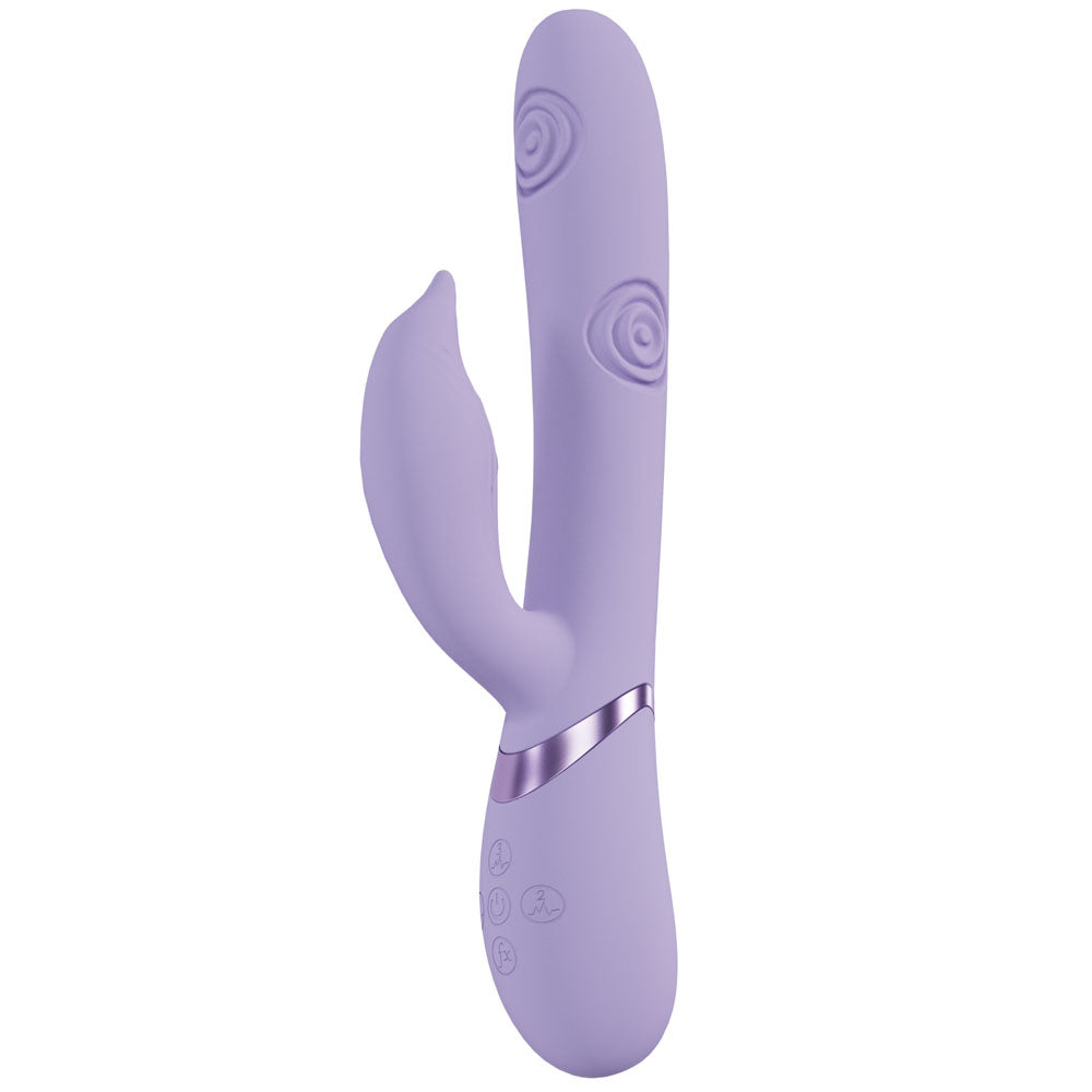 Vive Pallina Purple Purple 25 Cm Usb Rechargeable Tapping Rabbit Vibrator
