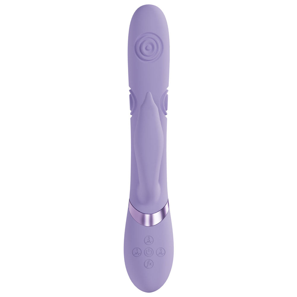 Vive Pallina Purple Purple 25 Cm Usb Rechargeable Tapping Rabbit Vibrator