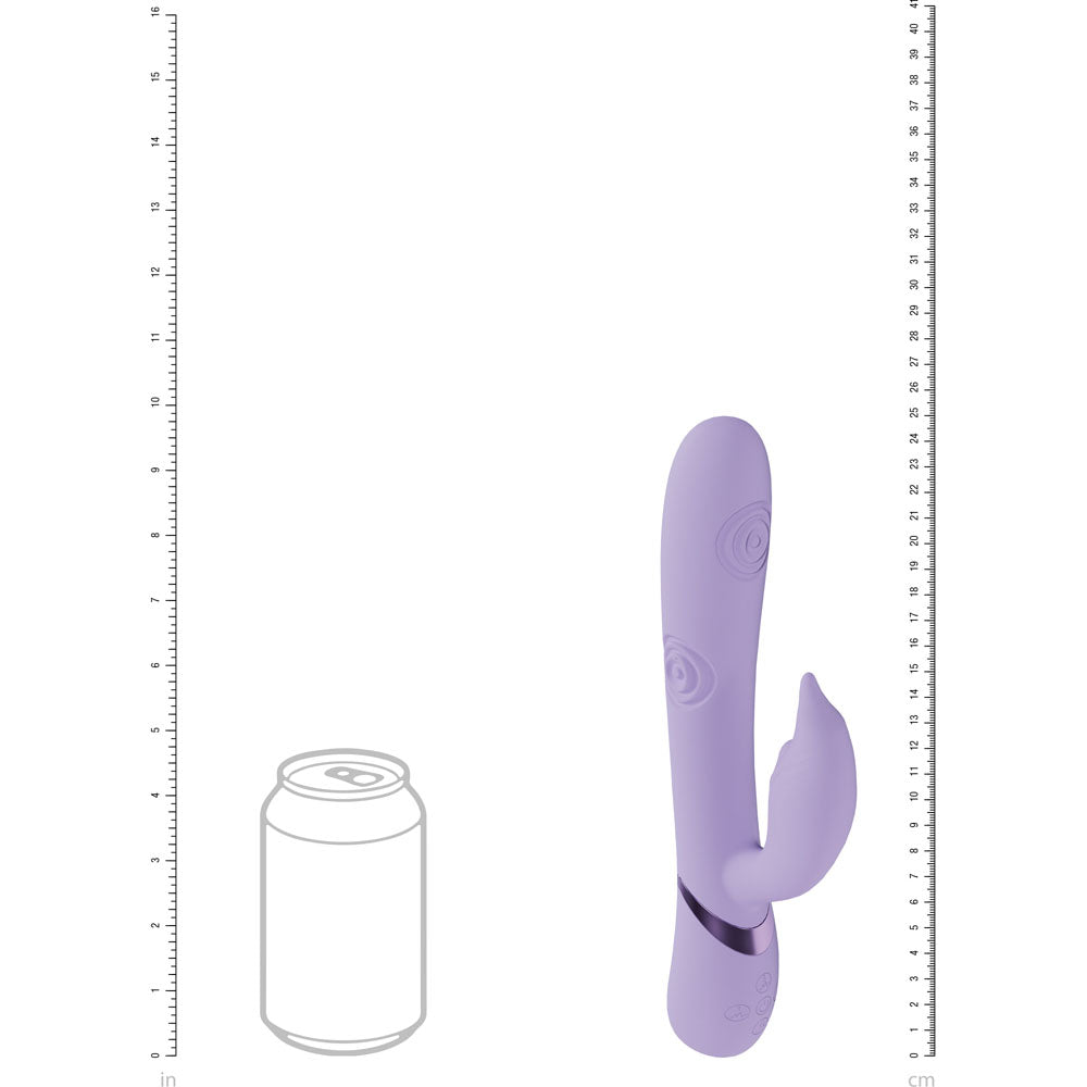 Vive Pallina Purple Purple 25 Cm Usb Rechargeable Tapping Rabbit Vibrator