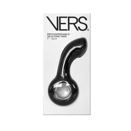 Vers Rechargeable Silicone P Spot Vibe Black 13 Cm Usb Rechargeable Prostate Massager