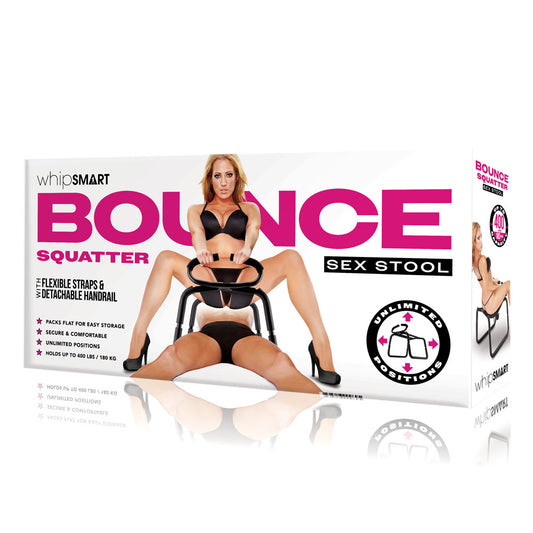 Whip Smart Bounce Squatter Sex Stool Black Position Stool