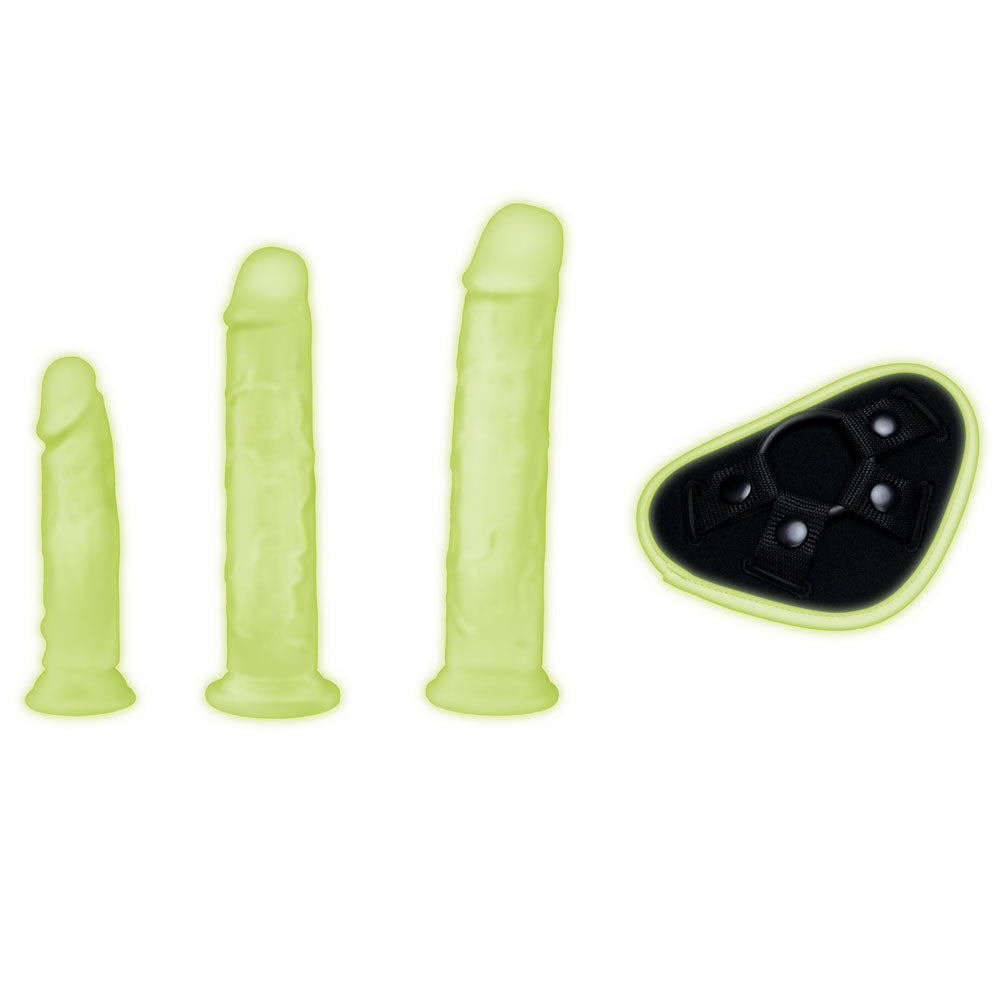 Whip Smart Glow In The Dark 4pc Pegging Kit Glow In Dark Strap On Kit