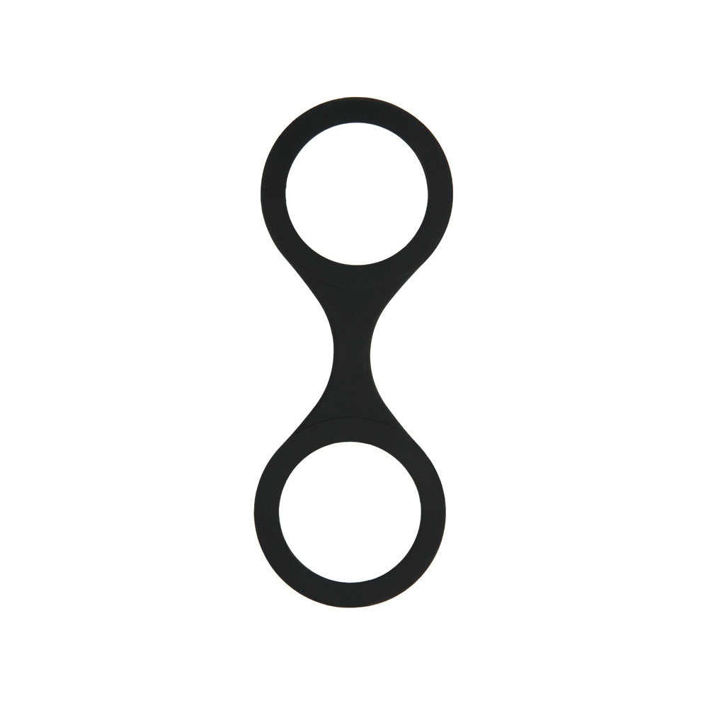 Whip Smart Silicone Handcuffs Black Black Restraint With Bonus Blindfold