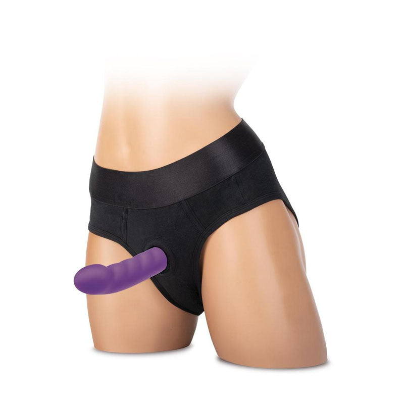 Whip Smart 6'' Ripple Rechargeable & Remote Controlled Vibrating Dildo Purple 15.2 Cm Usb Rechargeable Dildo With Wireless Remote