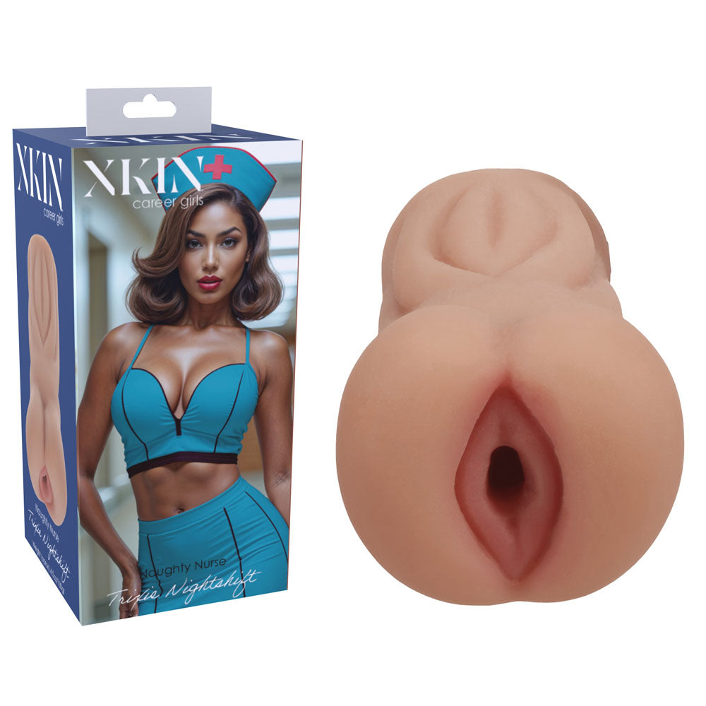 Xkin Pin Up Girls Trixie Nightshift Tan 12 Cm Vagina Stroker